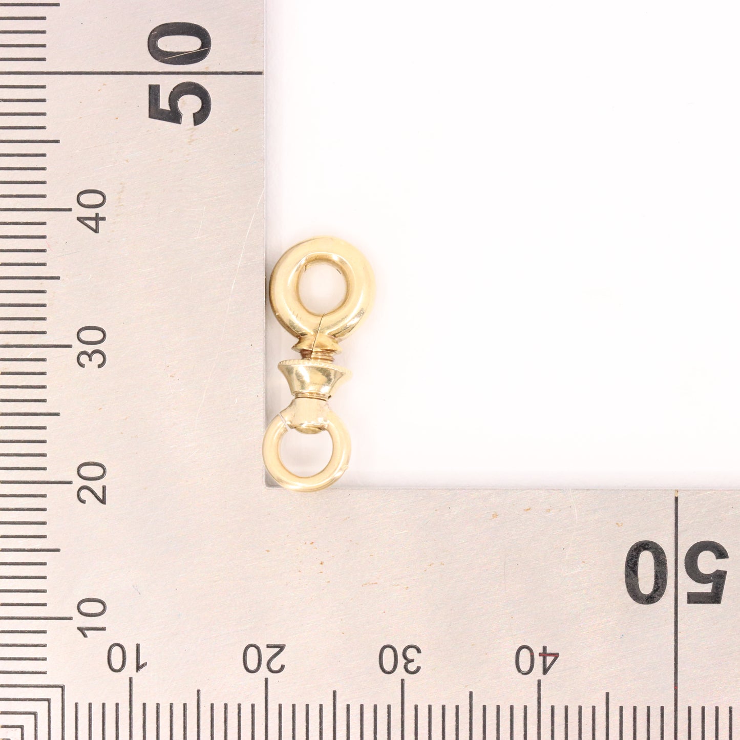 Antique 14k Yellow Gold Screw Swivel Dog Clip Jewellery Clasp Charm Holder