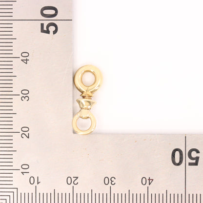 Antique 14k Yellow Gold Screw Swivel Dog Clip Jewellery Clasp Charm Holder