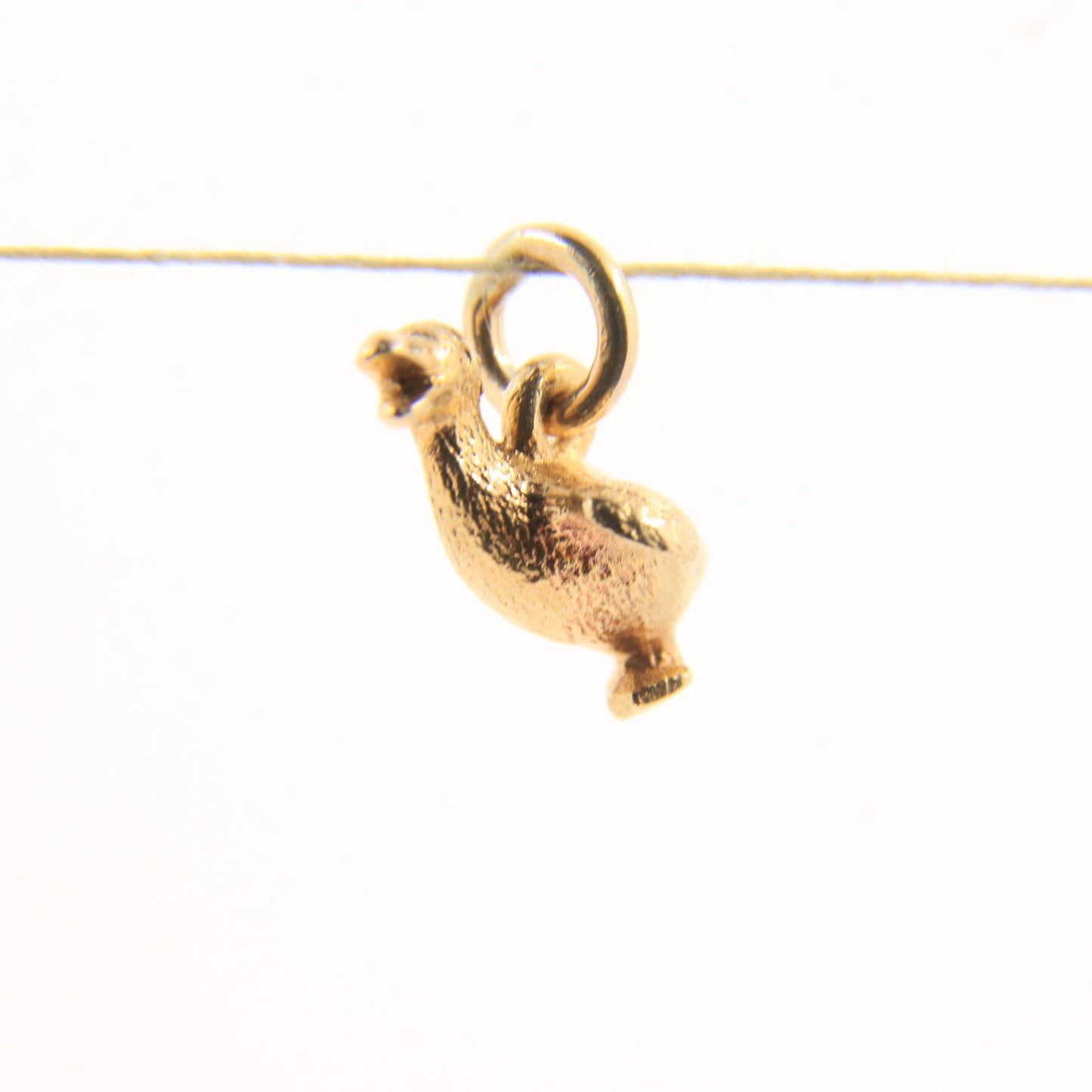 Vintage 9ct Gold Duck Charm Bird Pendant Yellow Gold Animal Gift