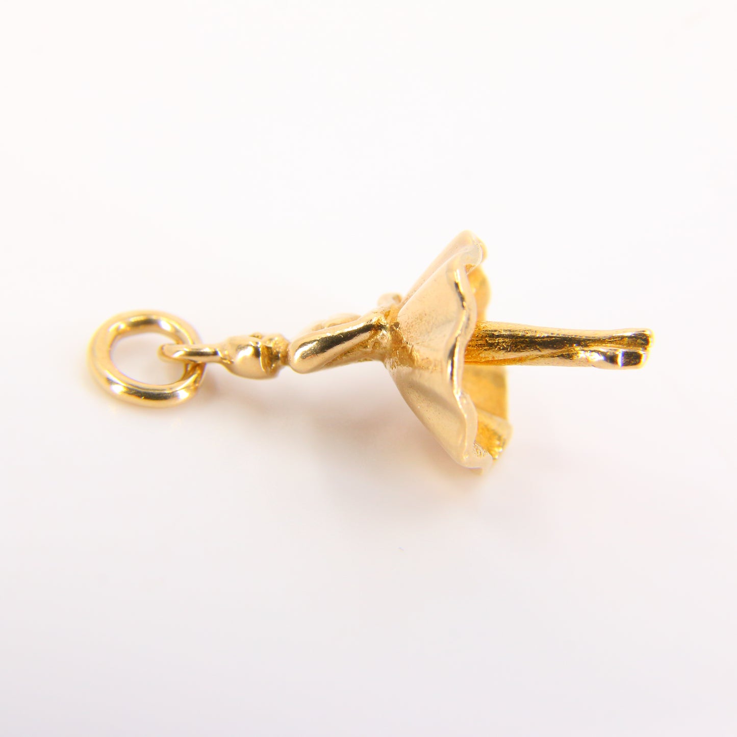 Vintage 9ct Minatare Ballerina Charm Pendant Hallmarked Yellow Gold Ballet Dancer