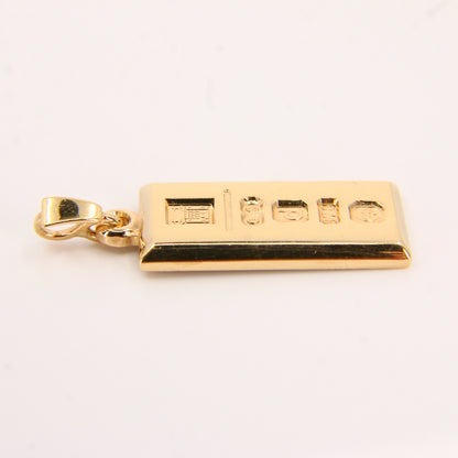 Vintage 9ct Gold Ingot Pendant Hallmarked Birmingham 2003 Limited Gift