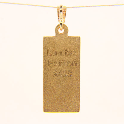 Vintage 9ct Gold Ingot Pendant Hallmarked Birmingham 2003 Limited Gift