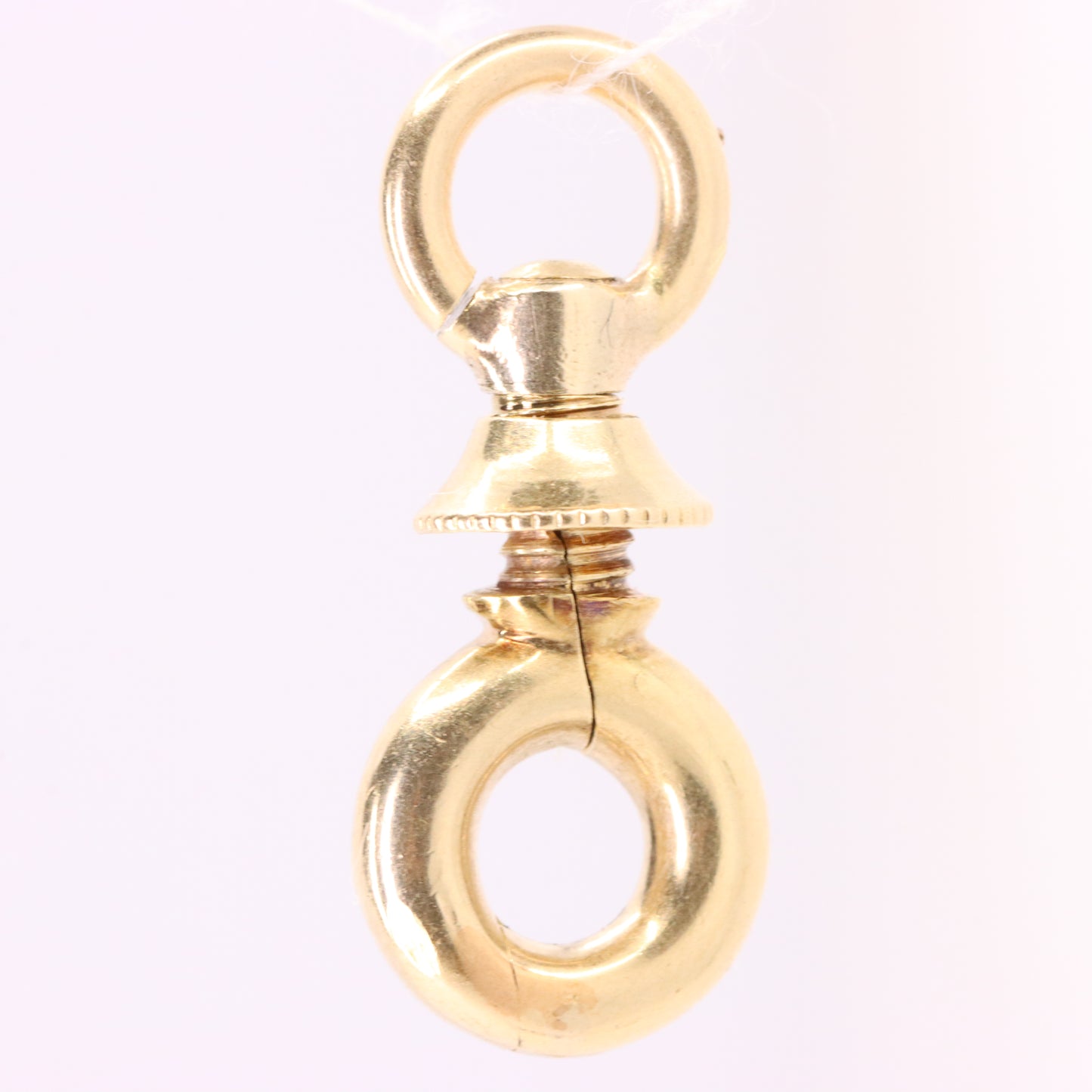 Antique 14k Yellow Gold Screw Swivel Dog Clip Jewellery Clasp Charm Holder