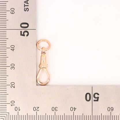 Antique 9ct Hallmarked Rose Gold Dog Clip Pendant Clasp Jewellery Finding Charm