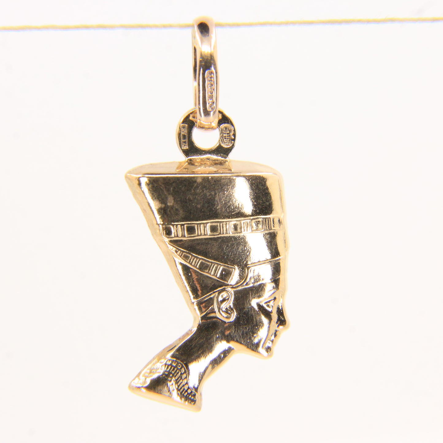 Vintage 9ct Hallmarked Yellow Gold Cleopatra Head Charm Pendant UNOAERRE Gift