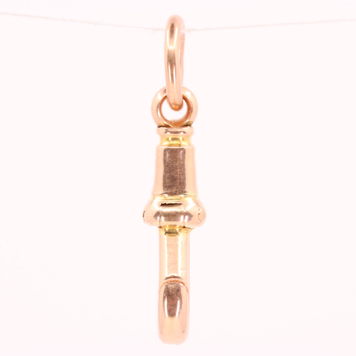 Antique 9ct Hallmarked Rose Gold Dog Clip Pendant Clasp Jewellery Finding Charm