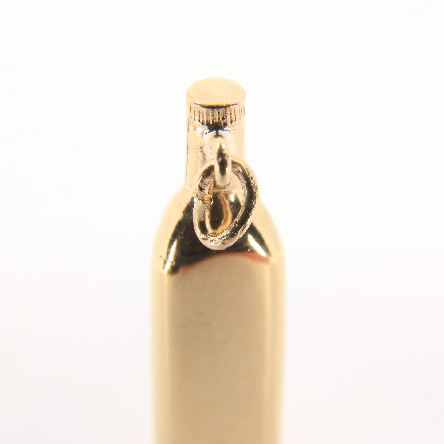 Vintage 9ct Hallmarked Gold Grants Stand Fast Scotch Whisky Bottle Charm Pendant
