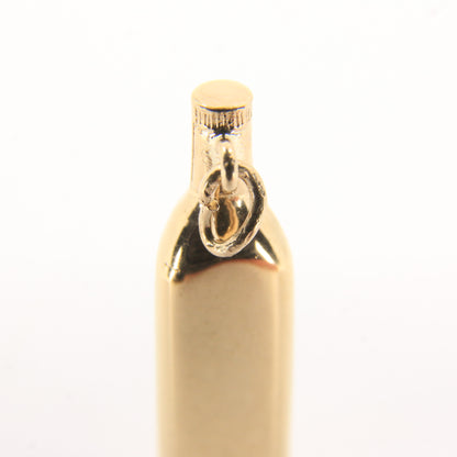 Vintage 9ct Hallmarked Gold Grants Stand Fast Scotch Whisky Bottle Charm Pendant