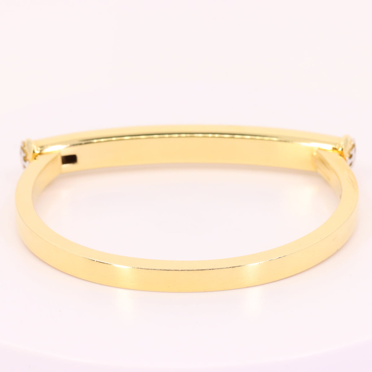 Vintage 18ct Hallmarked Yellow Gold Theo Fennell Shaft Hinged Bangle Bracelet Boxed