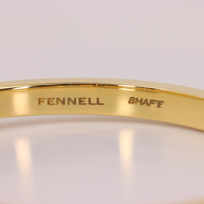 Vintage 18ct Hallmarked Yellow Gold Theo Fennell Shaft Hinged Bangle Bracelet Boxed