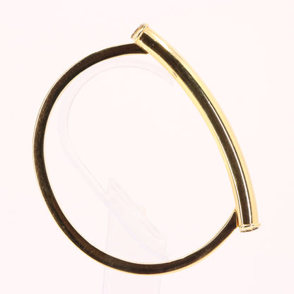 Vintage 18ct Hallmarked Yellow Gold Theo Fennell Shaft Hinged Bangle Bracelet Boxed