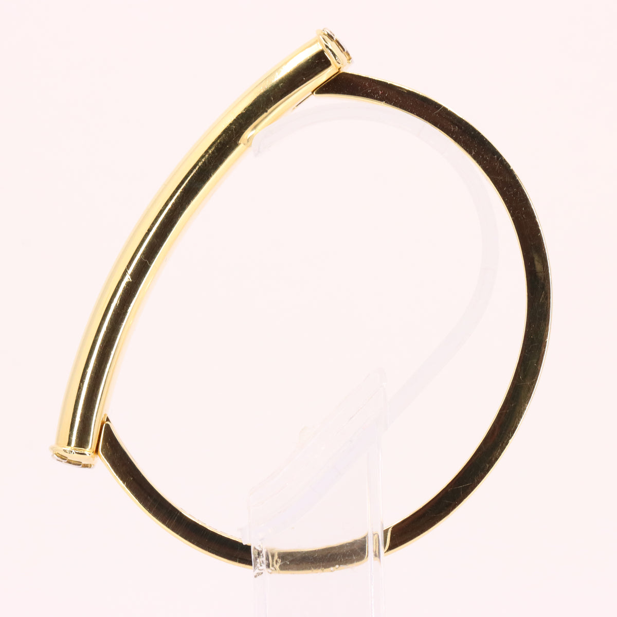 Vintage 18ct Hallmarked Yellow Gold Theo Fennell Shaft Hinged Bangle Bracelet Boxed