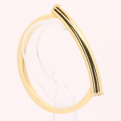 Vintage 18ct Hallmarked Yellow Gold Theo Fennell Shaft Hinged Bangle Bracelet Boxed