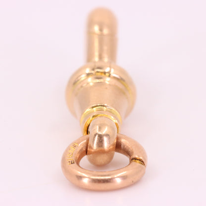 Antique 9ct Hallmarked Rose Gold Dog Clip Clasp Jewellery Finding Pendant Clip
