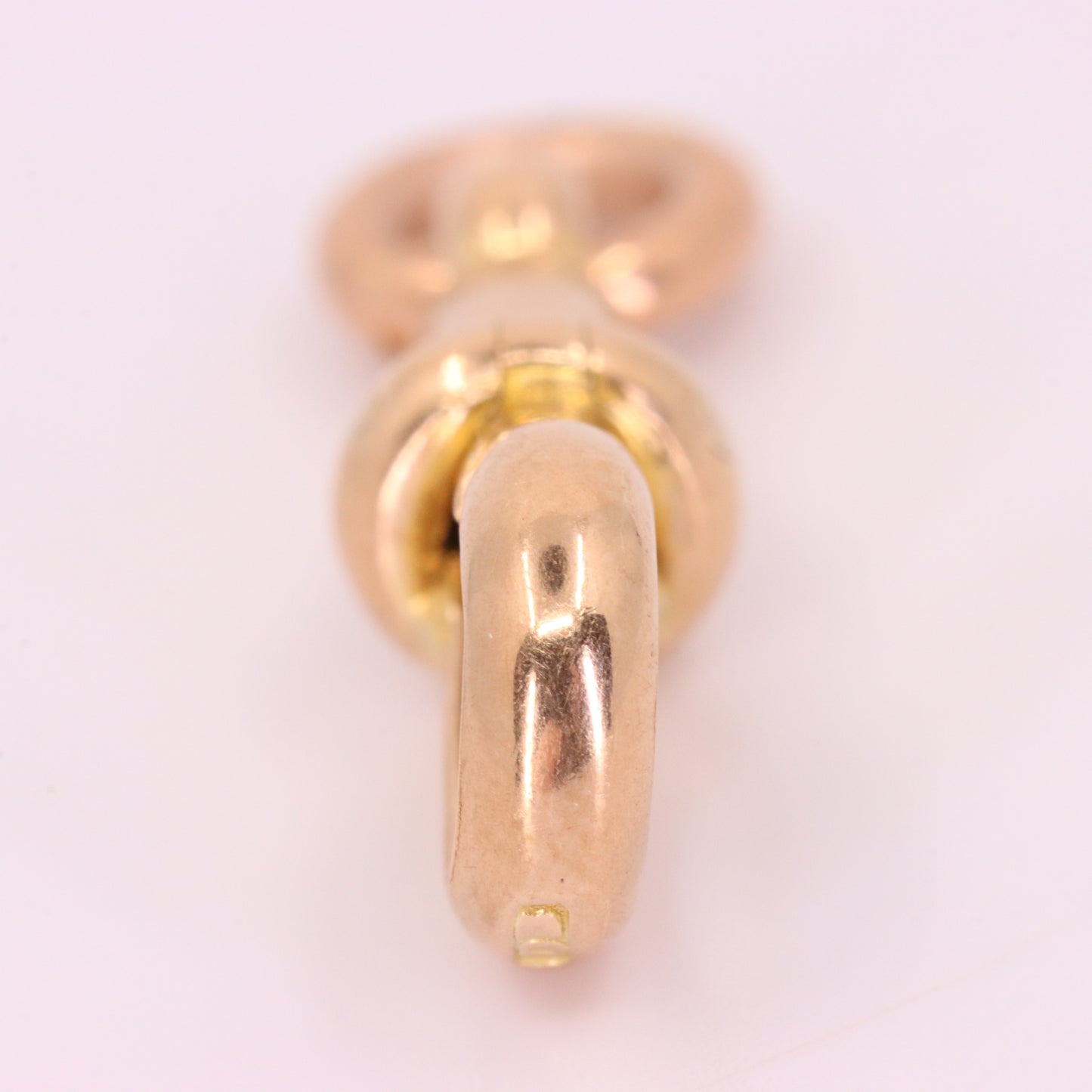 Antique 9ct Hallmarked Rose Gold Dog Clip Clasp Jewellery Finding Pendant Clip