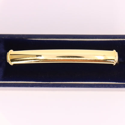 Vintage 18ct Hallmarked Yellow Gold Theo Fennell Shaft Hinged Bangle Bracelet Boxed
