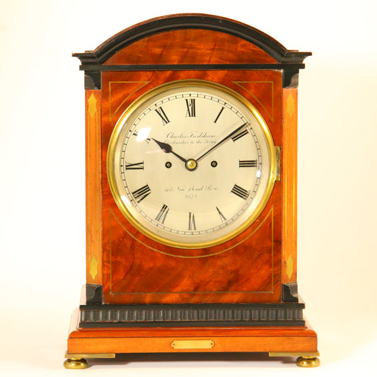 Antique Clock Mahogany Bracket Clock Charles Frodsham of London Circa 1900 Serviced & Running Mantel Clock