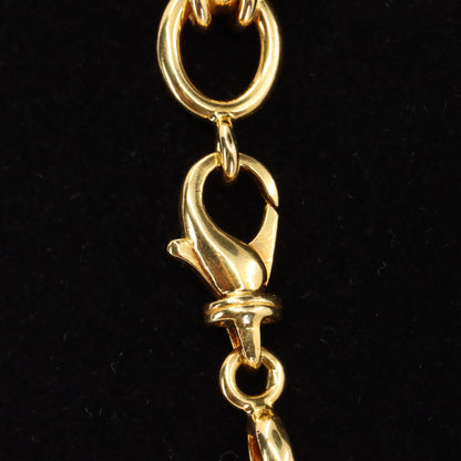 Vintage 18ct Hallmarked Yellow Gold 16 Inch Fancy Link Chain Necklace Boxed Gift