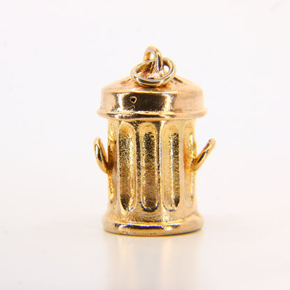 Vintage 9ct Hallmarked Cat Charm | Solid Gold Opening Pendant with Fish