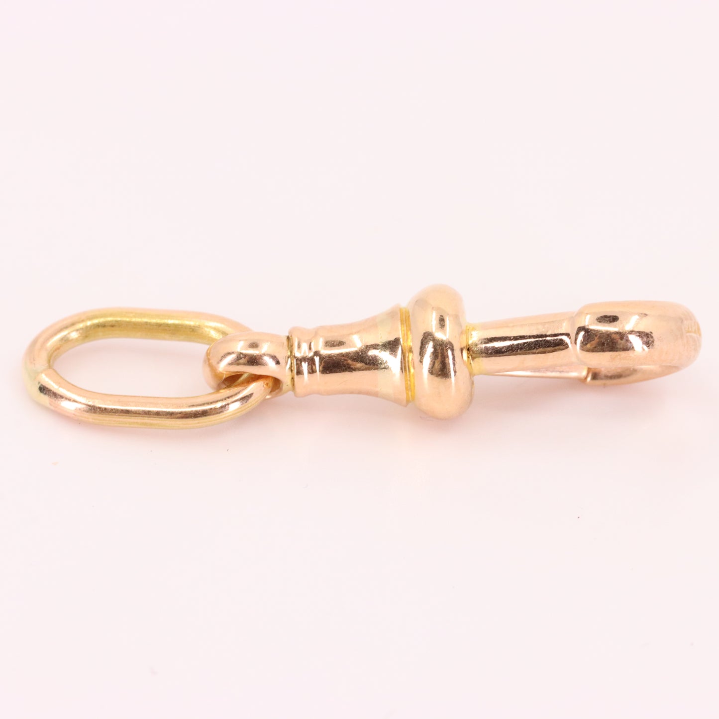 Antique 9ct Rose Gold Hallmarked Dog Clip Clasp Jewellery Finding Charm Clip
