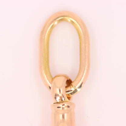 Antique 9ct Rose Gold Hallmarked Dog Clip Clasp Jewellery Finding Charm Clip