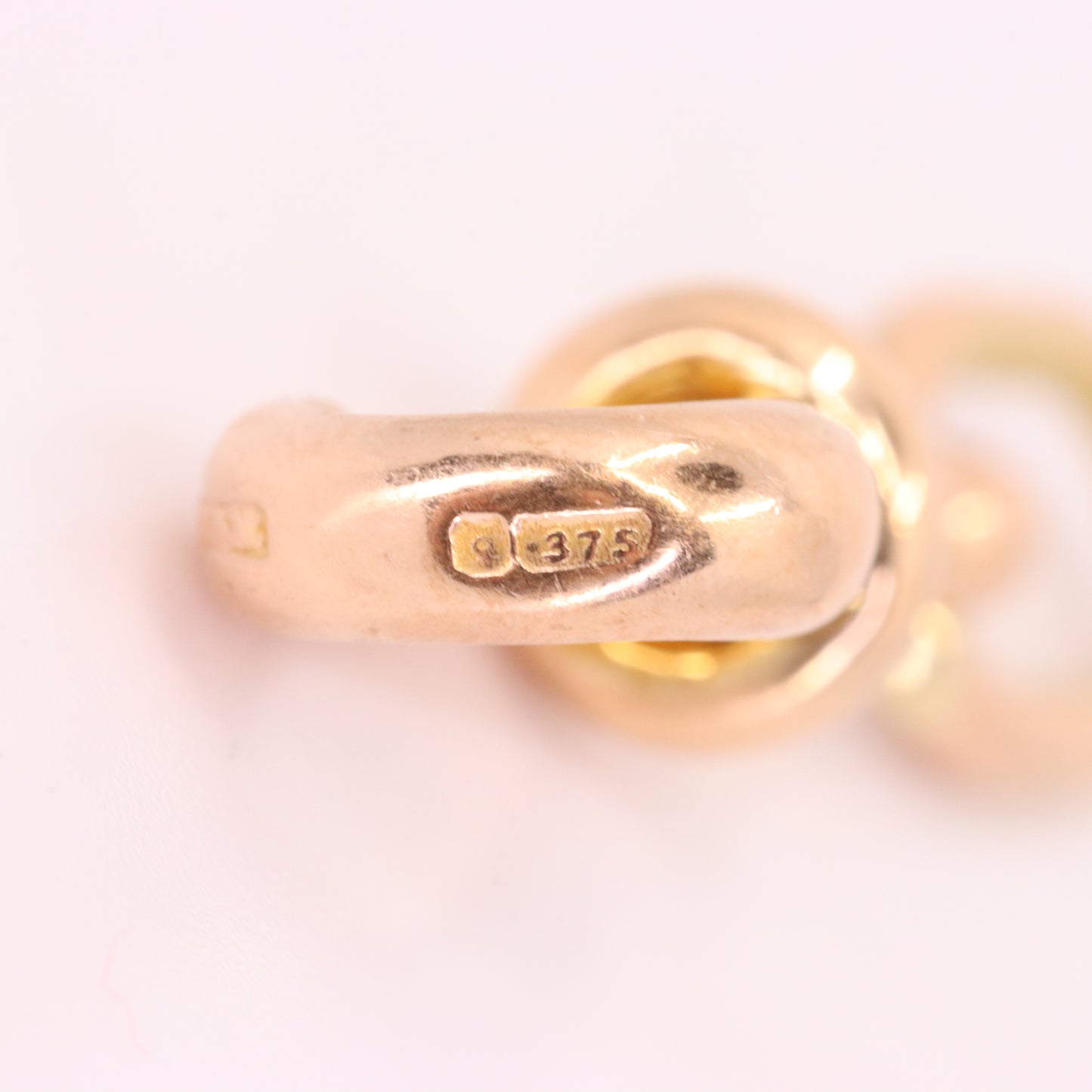 Antique 9ct Rose Gold Hallmarked Dog Clip Clasp Jewellery Finding Charm Clip