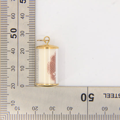 Vintage 9ct Hallmarked Gold 10 Shilling Note Money Charm Pendant Luck Gift