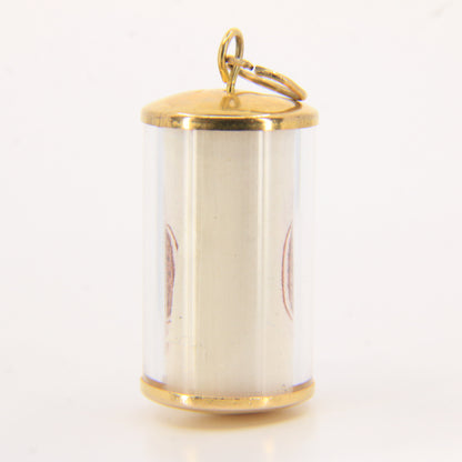 Vintage 9ct Hallmarked Gold 10 Shilling Note Money Charm Pendant Luck Gift
