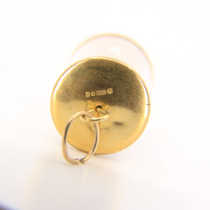 Vintage 9ct Hallmarked Gold 10 Shilling Note Money Charm Pendant Luck Gift