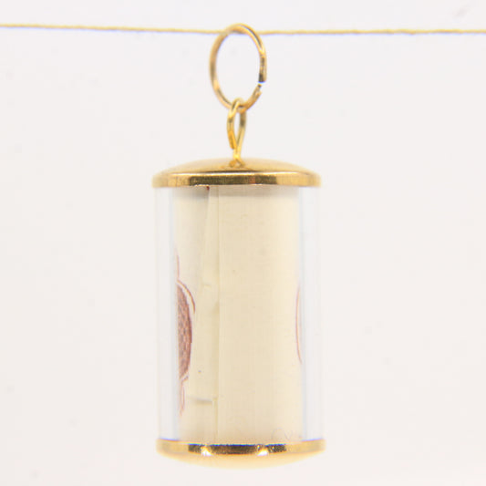 Vintage 9ct Hallmarked Gold 10 Shilling Note Money Charm Pendant Luck Gift