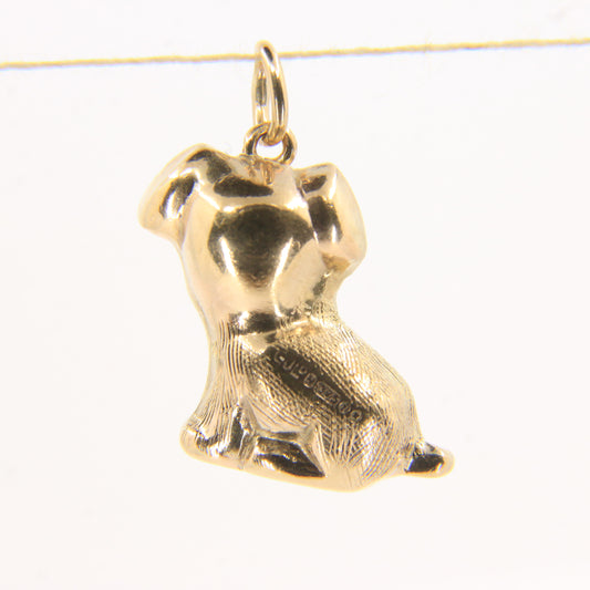 Vintage 9ct Hallmarked Yellow Gold Georg Jensen Puppy Dog Charm Pendant Gift