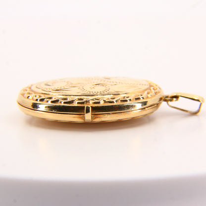 Vintage 9ct Hallmarked Gold Double Locket Pendant | 4 Photo Compartments