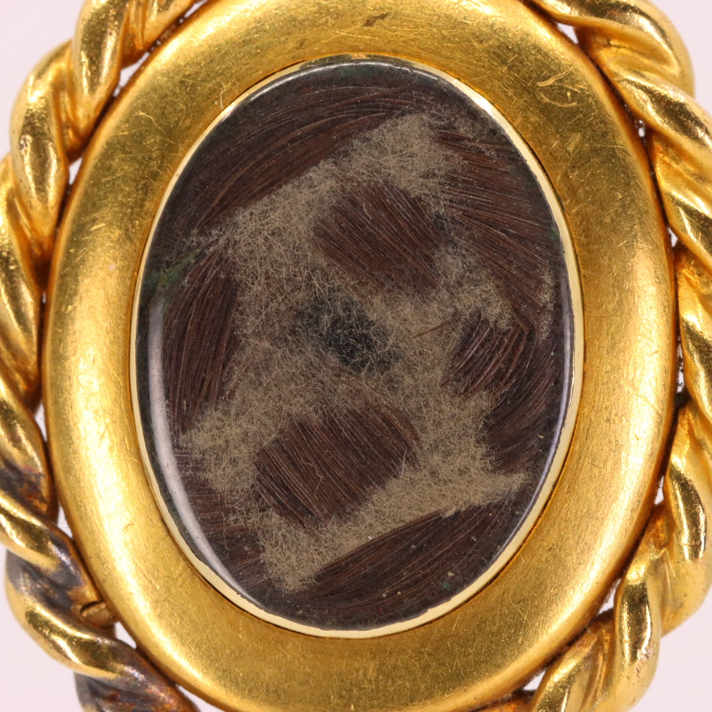 Antique 18ct Yellow Gold Scottish Saltire Pearl Enamel Mourning Locket Pendant