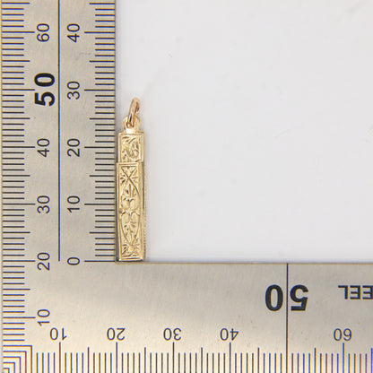 Vintage 9ct Gold Hallmarked Masonic Folding Pendant Compass Square Freemason