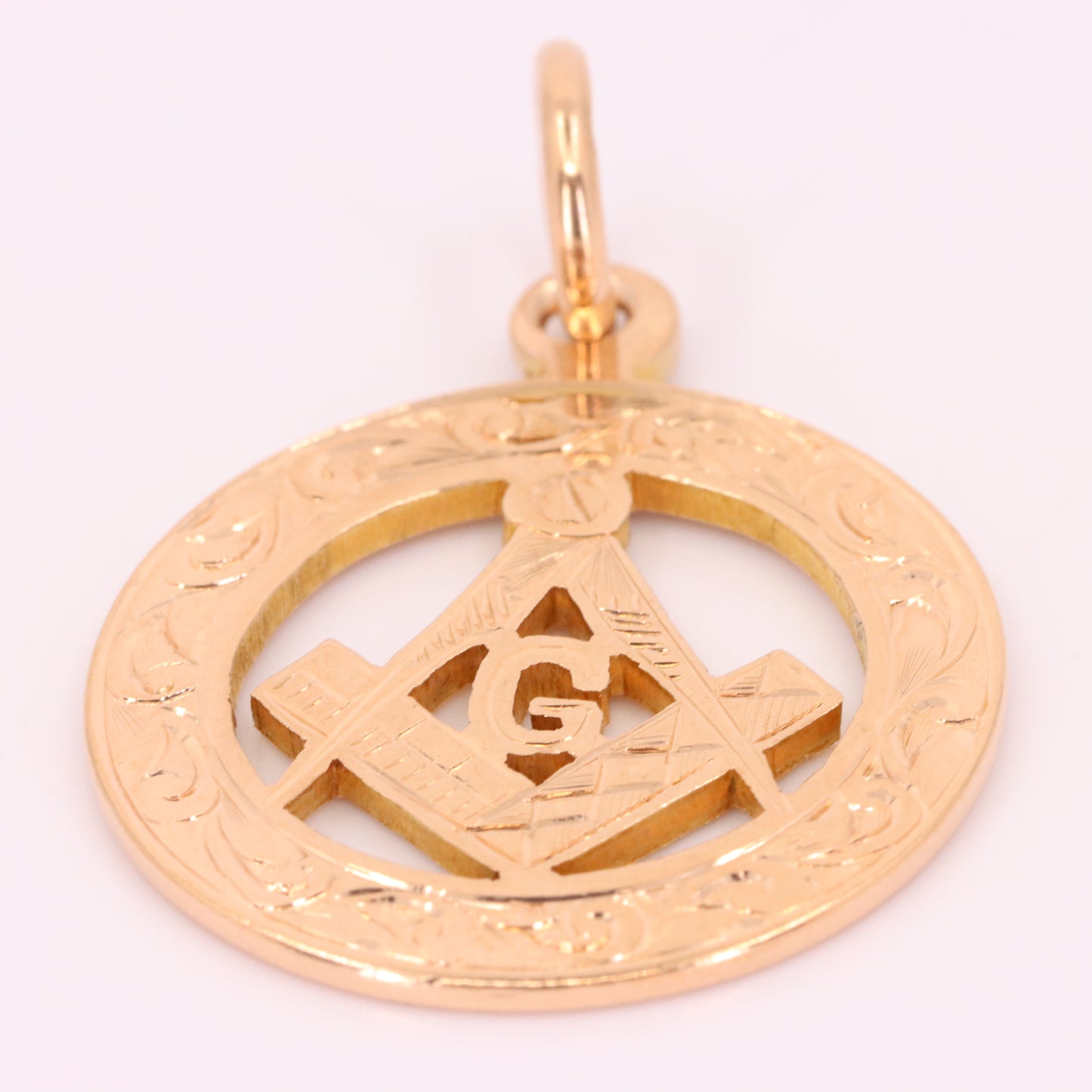 Antique 9ct Hallmarked Gold Masonic G Pendant Fob Loyalty Charm Freemason Gift