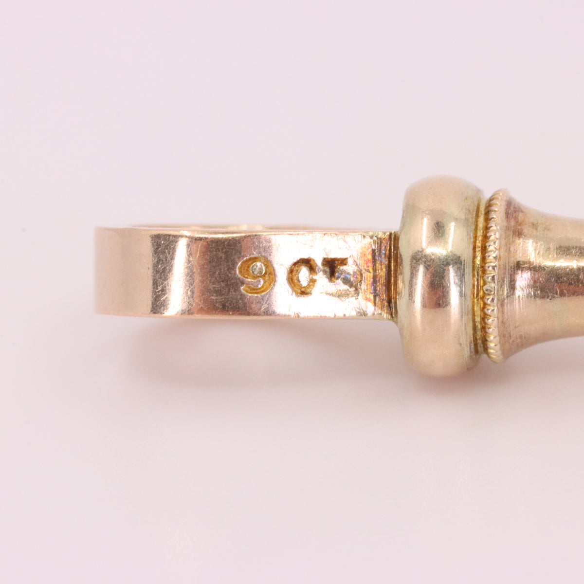 Antique 9ct Hallmarked Yellow Gold Swivel Dog Clip Clasp Jewellery Making Finding