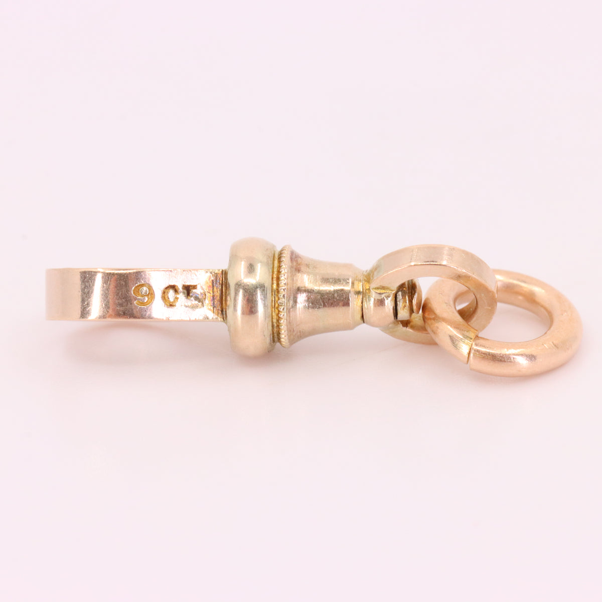 Antique 9ct Hallmarked Yellow Gold Swivel Dog Clip Clasp Jewellery Making Finding