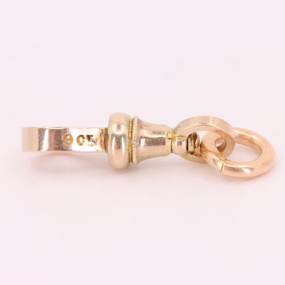 Antique 9ct Hallmarked Yellow Gold Swivel Dog Clip Clasp Jewellery Making Finding