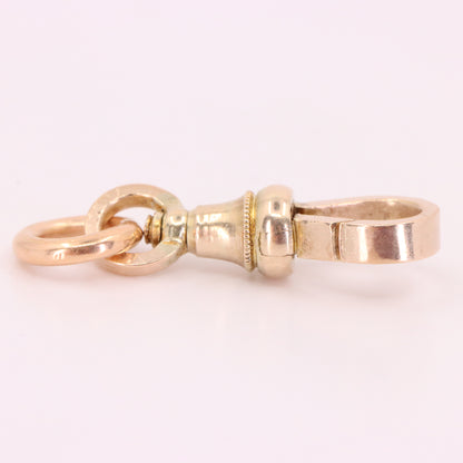 Antique 9ct Hallmarked Yellow Gold Swivel Dog Clip Clasp Jewellery Making Finding
