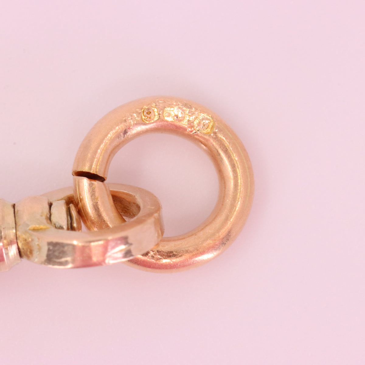 Antique 9ct Hallmarked Yellow Gold Swivel Dog Clip Clasp Jewellery Making Finding