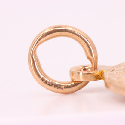 Antique 9ct Hallmarked Gold Masonic G Pendant Fob Loyalty Charm Freemason Gift