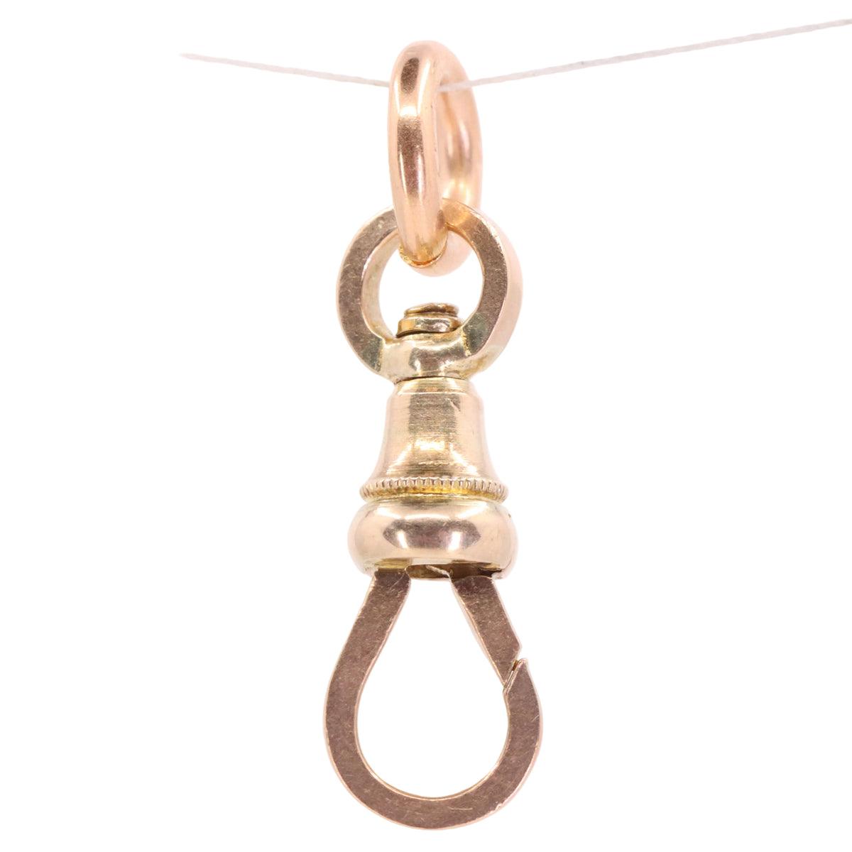 Antique 9ct Hallmarked Yellow Gold Swivel Dog Clip Clasp Jewellery Making Finding