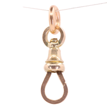 Antique 9ct Hallmarked Yellow Gold Swivel Dog Clip Clasp Jewellery Making Finding