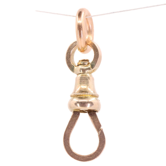 Antique 9ct Hallmarked Yellow Gold Swivel Dog Clip Clasp Jewellery Making Finding