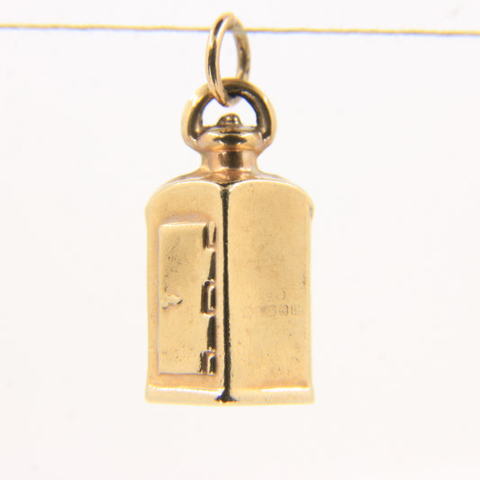 Vintage 9ct Hallmarked Gold Ship Lantern Charm Portside Pendant Nautical Gift