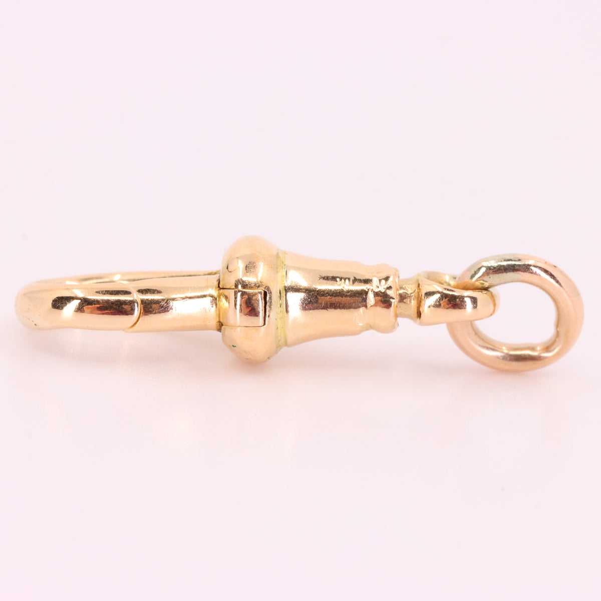 Antique 9ct Yellow Gold Swivel Dog Clip Clasp Jewellery Making Charm Holder