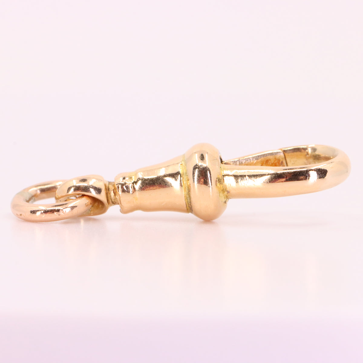 Antique 9ct Yellow Gold Swivel Dog Clip Clasp Jewellery Making Charm Holder