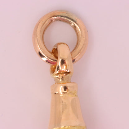 Antique 9ct Yellow Gold Swivel Dog Clip Clasp Jewellery Making Charm Holder