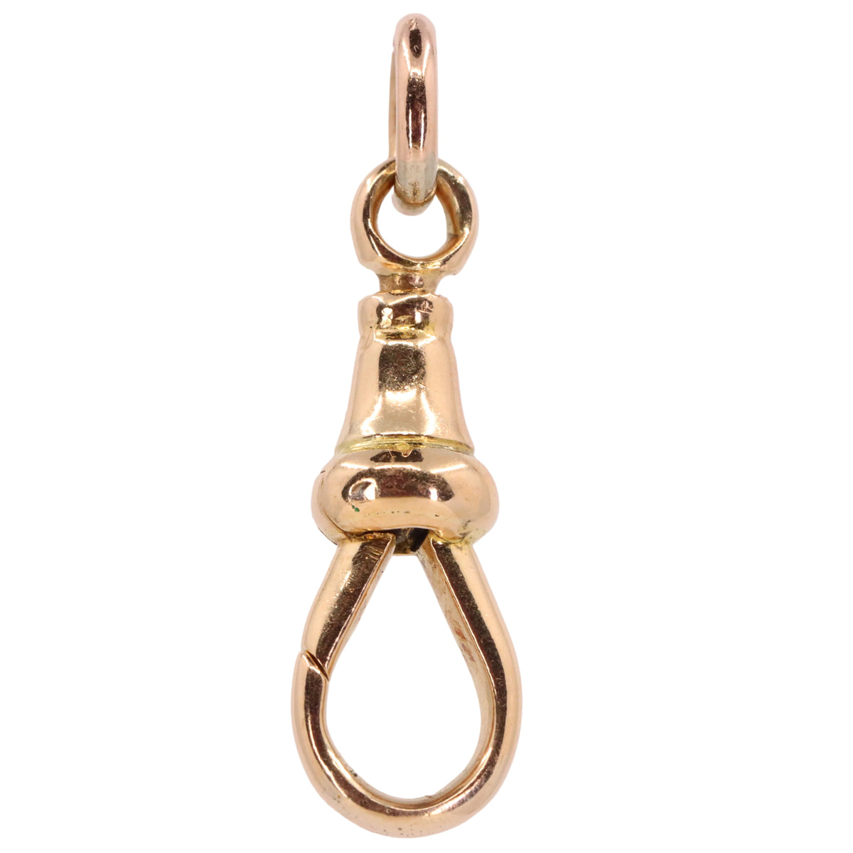 Antique 9ct Yellow Gold Swivel Dog Clip Clasp Jewellery Making Charm Holder