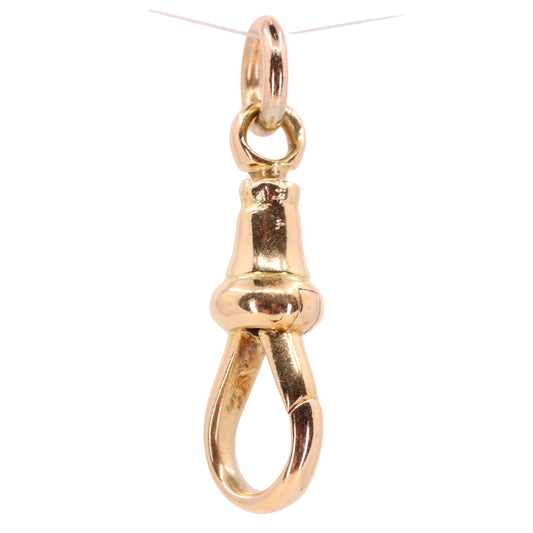 Antique 9ct Yellow Gold Swivel Dog Clip Clasp Jewellery Making Charm Holder